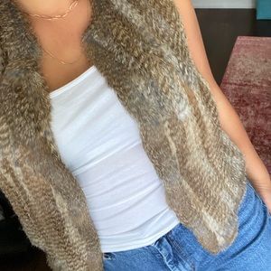 Rabbit Fur vest